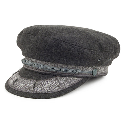 Gorra marinera griega de lana de Jaxon & James - Gris