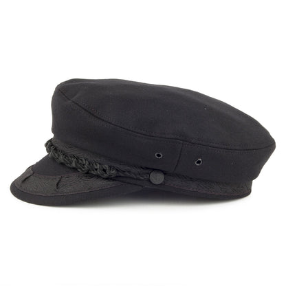 Gorra marinera griega de lana de Jaxon & James - Negro