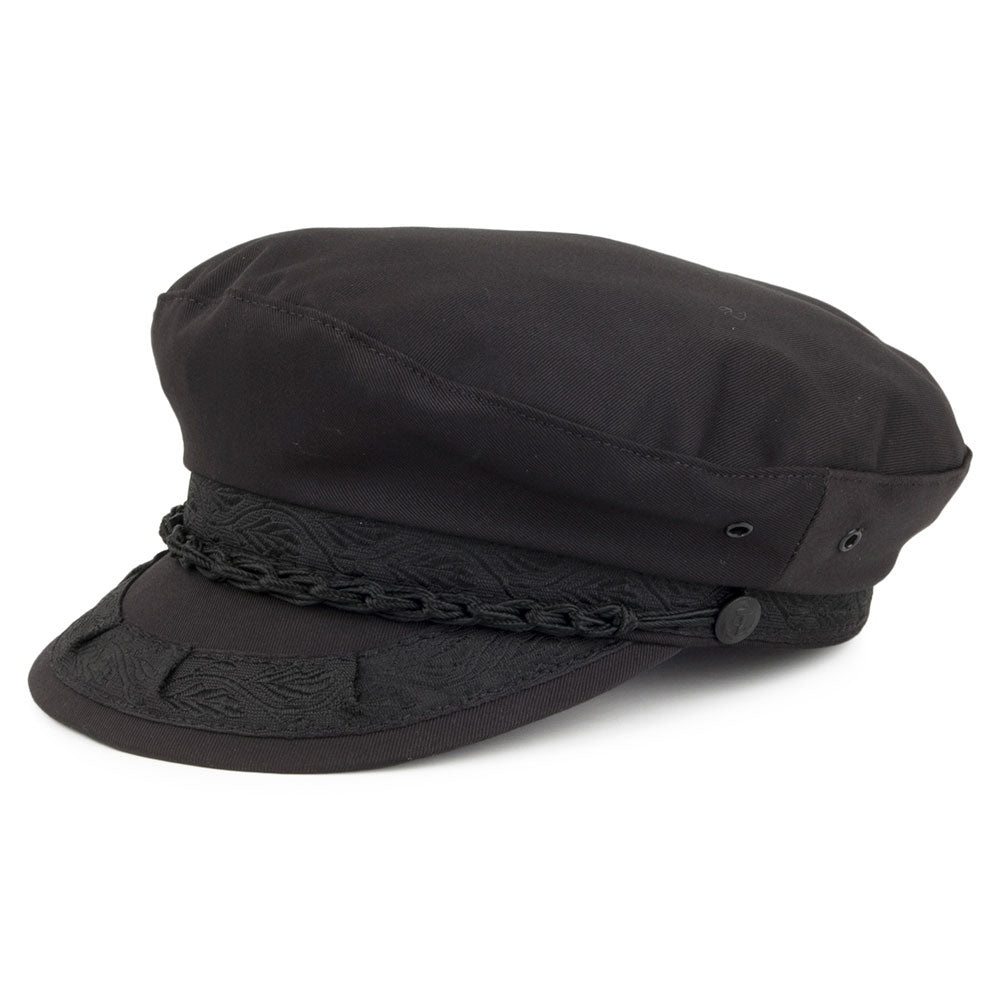 Gorra marinera griega de algodón de Jaxon & James - Negro