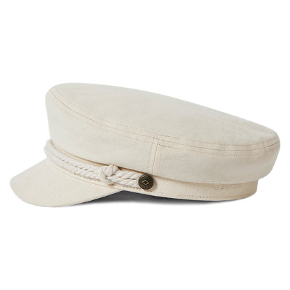 Gorra marinera de algodón de Brixton - Crema