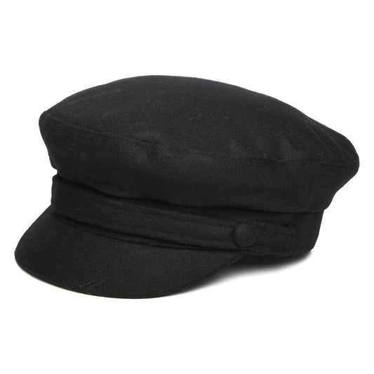 Gorra marinera Breton de Melton Italiano de Failsworth - Negro