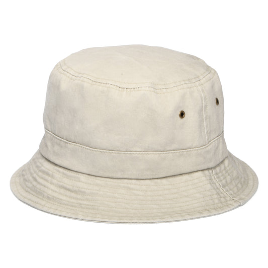 Sombrero de pescador plegable de algodón de Jaxon & James - Beige Masilla