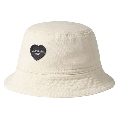 Sombrero de pescador Drewe de sarga de algodón con un corazón de Carhartt WIP - Natural