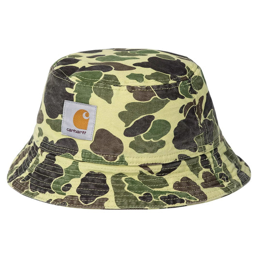 Sombrero de pescador Duck efecto lavado de algodón orgánico de Carhartt WIP - Camuflaje