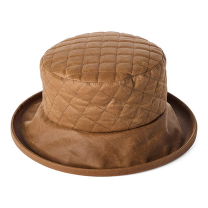 Sombrero de pescador acolchado de algodón encerado británico de Failsworth - Beige Arena