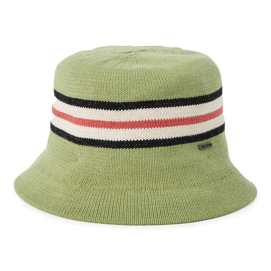 Sombrero de pescador Redding tejido plegable de Brixton - Verde-Multi