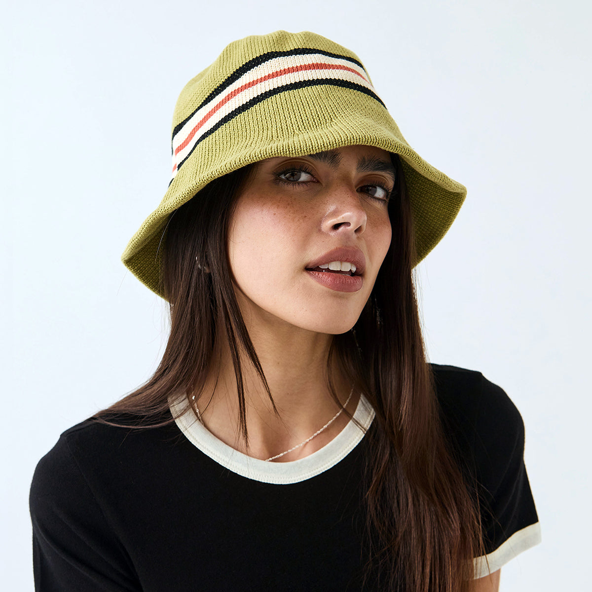 Sombrero de pescador Redding tejido plegable de Brixton - Verde-Multi