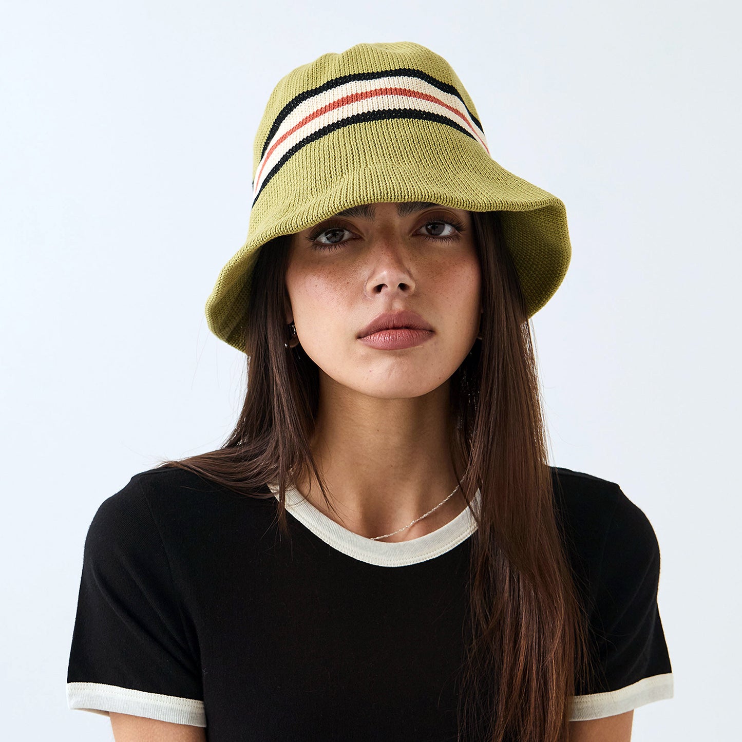 Sombrero de pescador Redding tejido plegable de Brixton - Verde-Multi