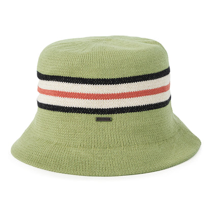Sombrero de pescador Redding tejido plegable de Brixton - Verde-Multi