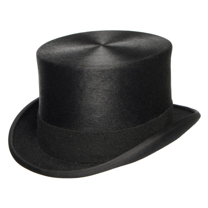 Sombrero de copa Melusine de fieltro de piel de Denton - Negro