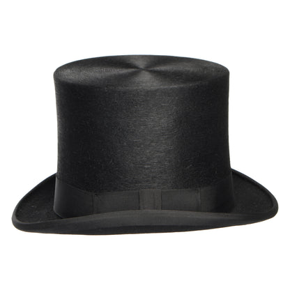 Sombrero de copa Melusine Alto de fieltro de piel de Denton - Negro