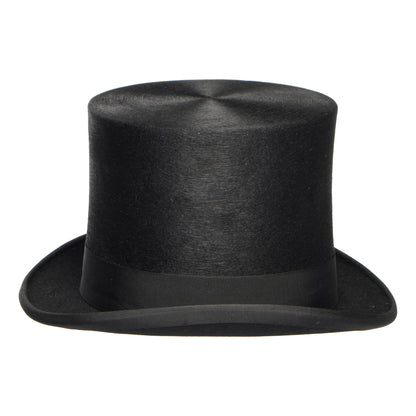 Sombrero de copa Melusine Alto de fieltro de piel de Denton - Negro