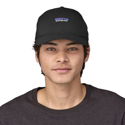 Gorra de béisbol Airshed Perfil bajo Reciclado de Patagonia - Negro