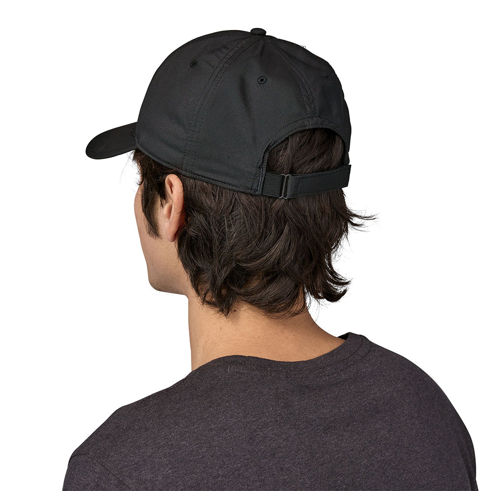 Gorra de béisbol Airshed Perfil bajo Reciclado de Patagonia - Negro