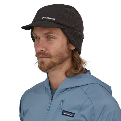 Gorra de béisbol Invierno Duckbill con orejeras de Patagonia - Negro