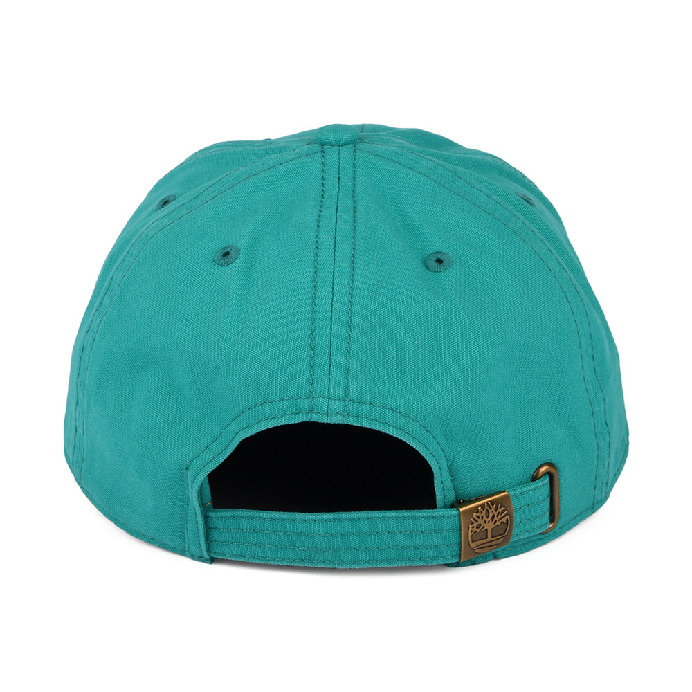 Gorra de béisbol Cooper Hill de lona de algodón de Timberland - Verde Azulado