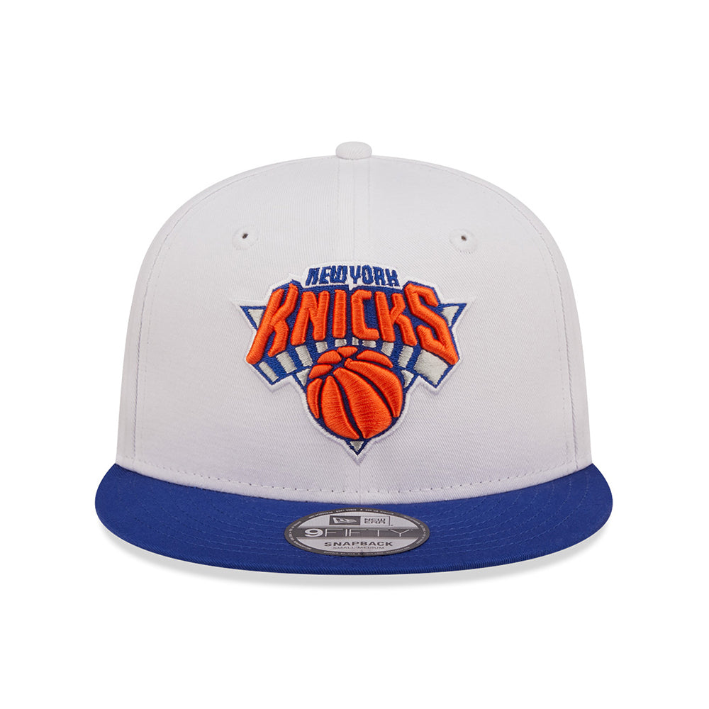 Gorra Snapback 9FIFTY NBA White Crown Team New York Knicks de New Era - Blanco-Azul