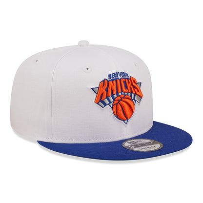 Gorra Snapback 9FIFTY NBA White Crown Team New York Knicks de New Era - Blanco-Azul