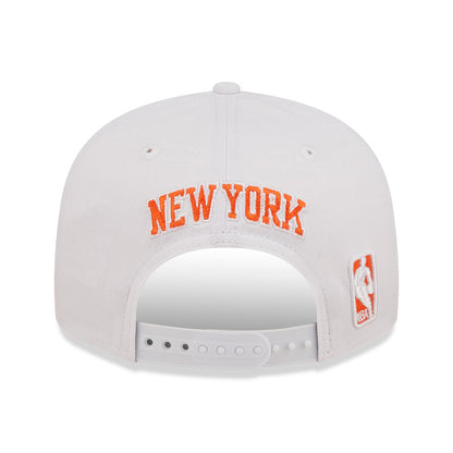 Gorra Snapback 9FIFTY NBA White Crown Team New York Knicks de New Era - Blanco-Azul