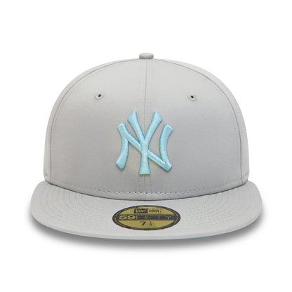 Gorra de béisbol 59FIFTY MLB League Essential I New York Yankees de New Era - Gris Claro-Azul Claro