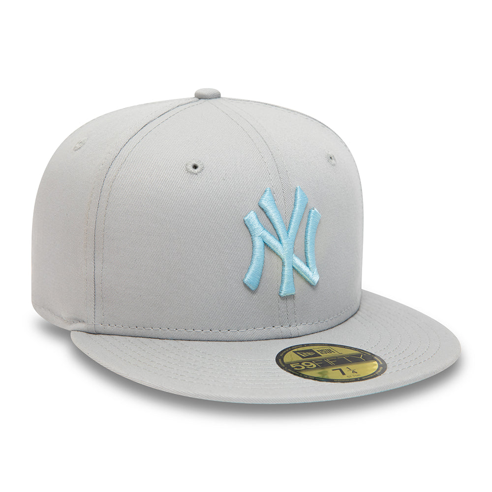 Gorra de béisbol 59FIFTY MLB League Essential I New York Yankees de New Era - Gris Claro-Azul Claro