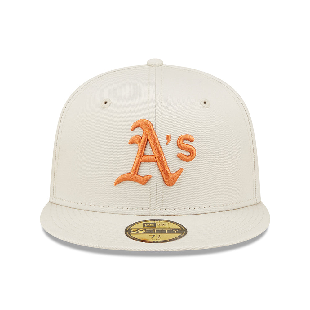 Gorra de béisbol 59FIFTY MLB League Essential I Oakland Athletics de New Era - Piedra-Ocre