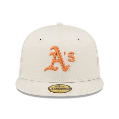 Gorra de béisbol 59FIFTY MLB League Essential I Oakland Athletics de New Era - Piedra-Ocre