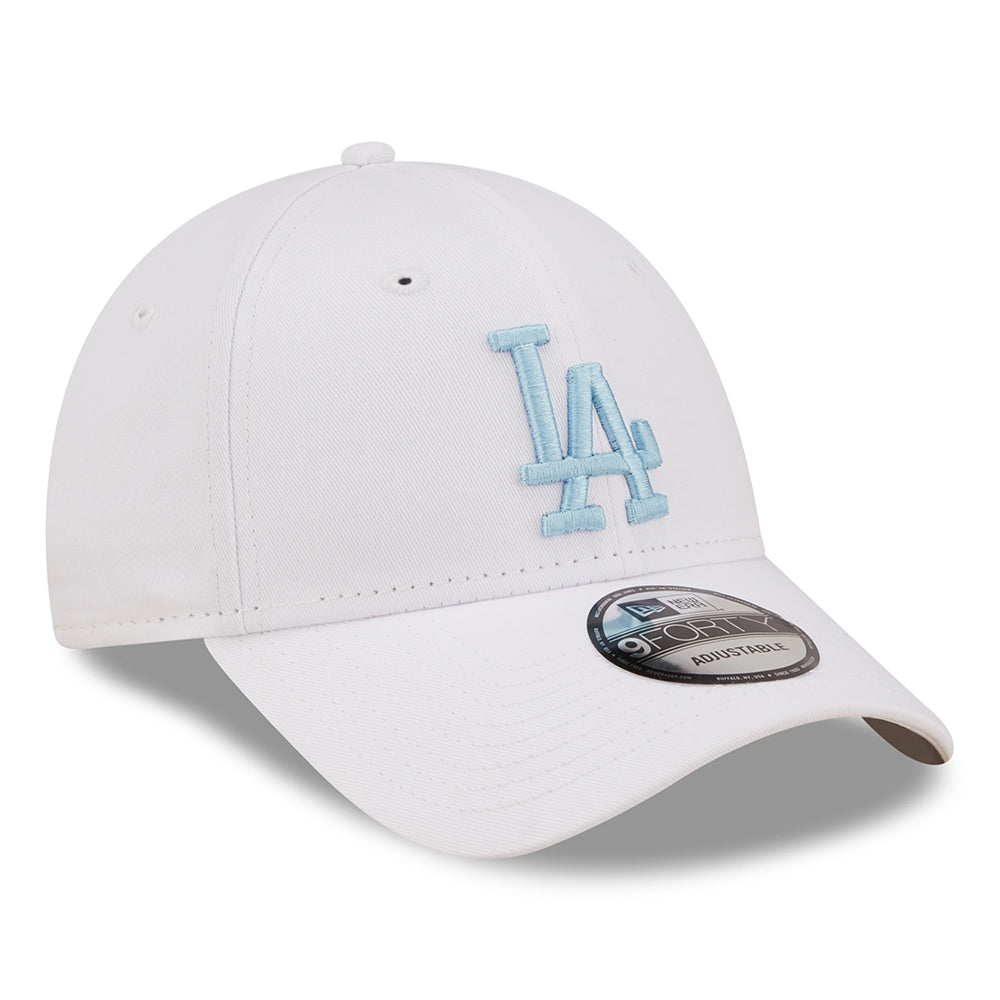 Gorra de béisbol 9FORTY MLB League Essential L.A. Dodgers de New Era - Blanco-Azul Claro