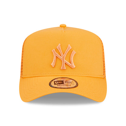 Gorra Trucker A-Frame MLB Tonal Mesh II New York Yankees de New Era - Naranja
