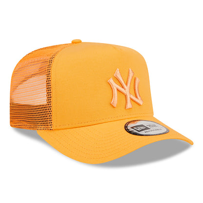 Gorra Trucker A-Frame MLB Tonal Mesh II New York Yankees de New Era - Naranja