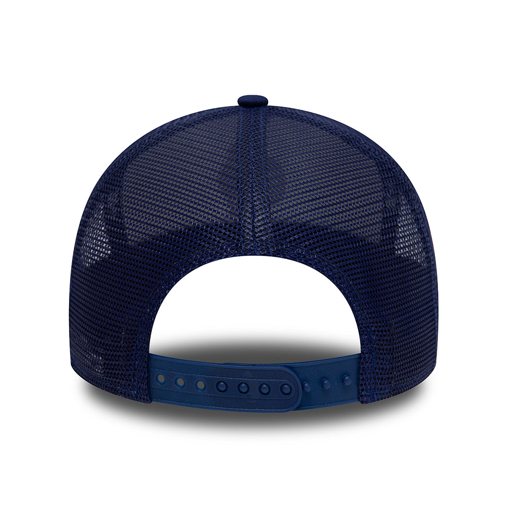 Gorra Trucker A-Frame Essential Federación Francesa de Rugby de New Era - Blanco-Azul