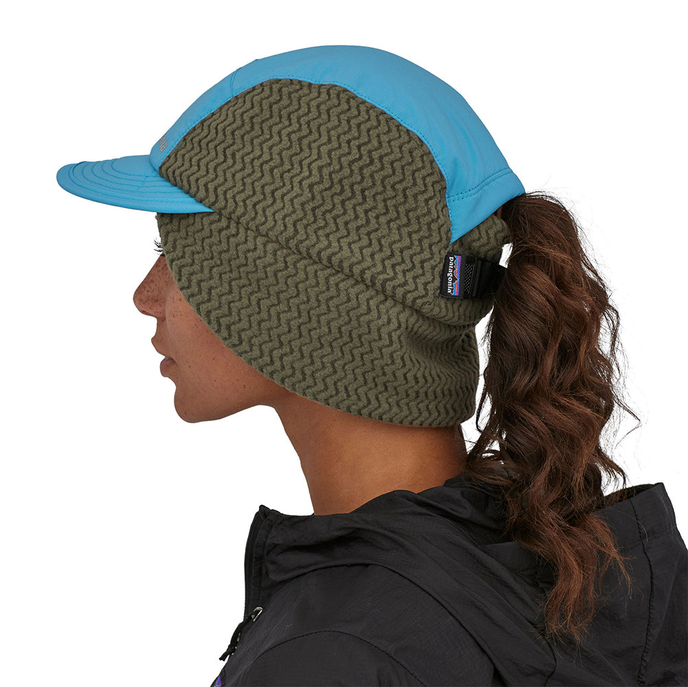 Gorra de béisbol Invierno Duckbill con orejeras de Patagonia - Azul-Gris