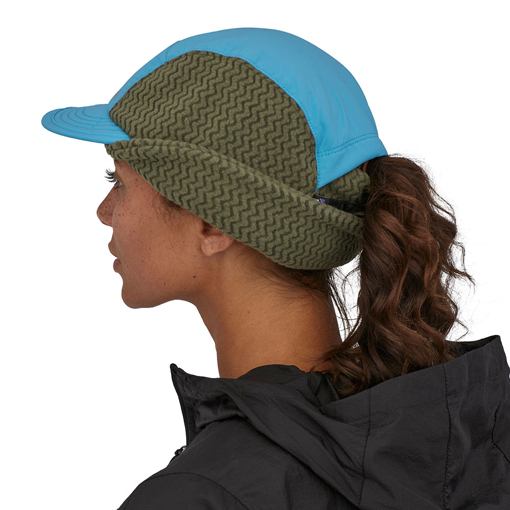 Gorra de béisbol Invierno Duckbill con orejeras de Patagonia - Azul-Gris