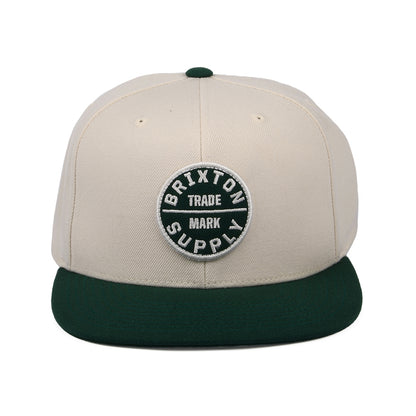 Gorra Snapback Oath III de Brixton - Crema-Verde