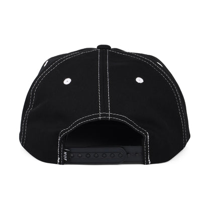 Gorra Snapback Triple Triangle sin estructurar de HUF - Negro-Blanco