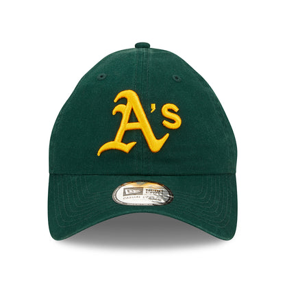 Gorra de béisbol 9TWENTY MLB League Essential Oakland Athletics de New Era - Verde Oscuro-Amarillo