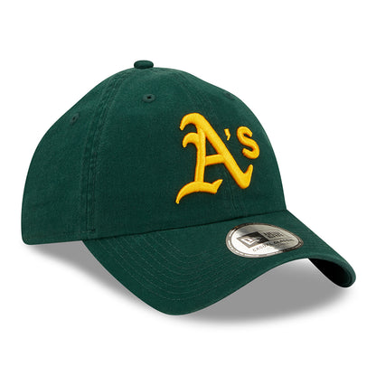 Gorra de béisbol 9TWENTY MLB League Essential Oakland Athletics de New Era - Verde Oscuro-Amarillo