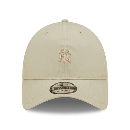Gorra de béisbol 9TWENTY Mini logotipo de la MLB de los New York Yankees de New Era - Piedra