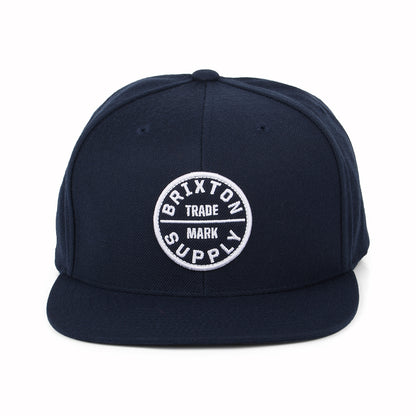 Gorra Snapback Oath III de Brixton - Azul Marino Lavado