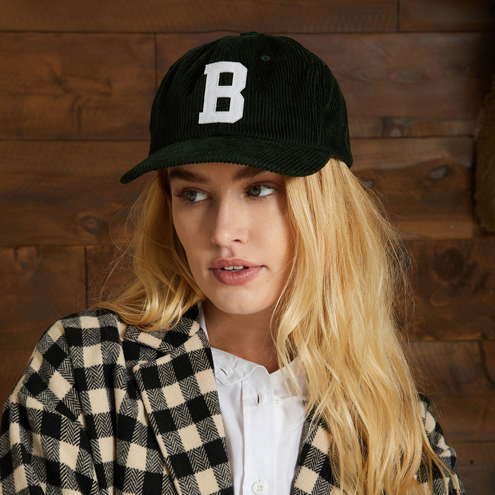 Gorra de béisbol Big B MP de pana de Brixton - Verde