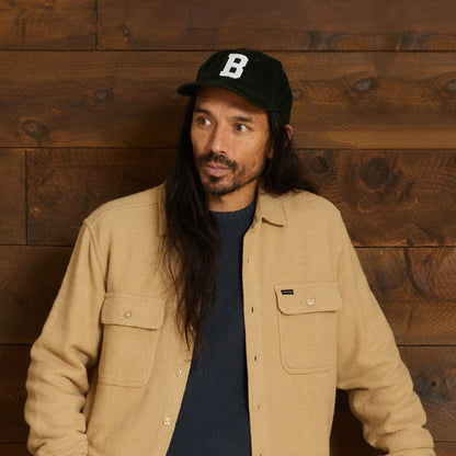 Gorra de béisbol Big B MP de pana de Brixton - Verde