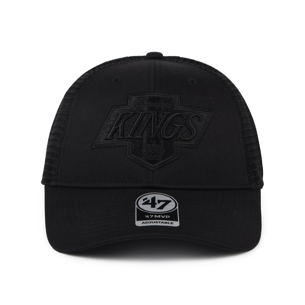Gorra Trucker L.A. Kings de 47 Brand - Negro sobre Negro