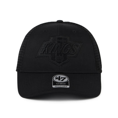 Gorra Trucker L.A. Kings de 47 Brand - Negro sobre Negro