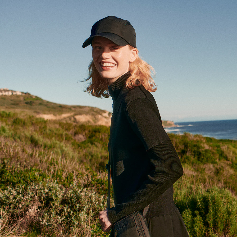 Gorra 5 paneles Airflo reciclado de Tilley - Negro