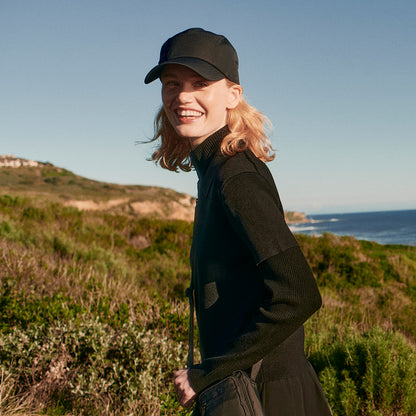 Gorra 5 paneles Airflo reciclado de Tilley - Negro