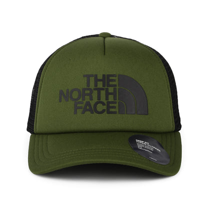 Gorra Trucker TNF Logo ajuste profundo de The North Face - Verde Oliva-Negro