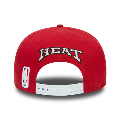 Gorra Snapback 9FIFTY Miami Heat de New Era - Rojo