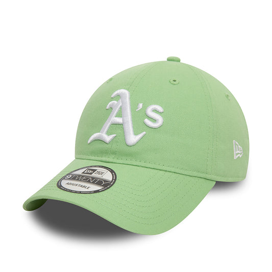 Gorra de béisbol 9TWENTY MLB League Essential Oakland Athletics de New Era - Verde Claro-Blanco