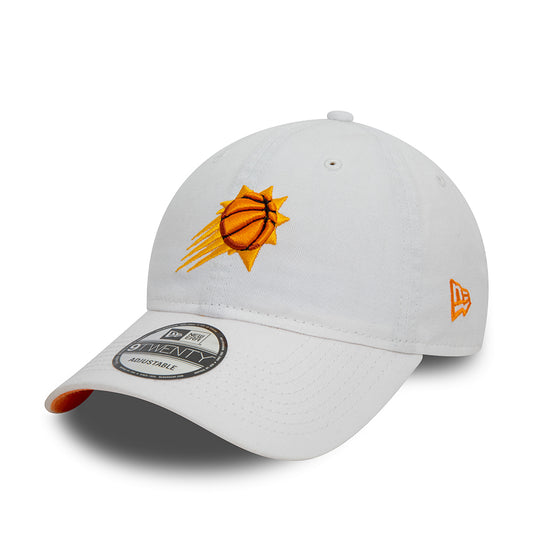 Gorra de béisbol 9TWENTY Phoenix Suns de New Era - Blanco-Naranja