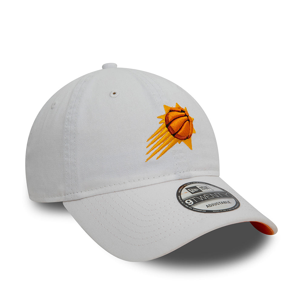 Gorra de béisbol 9TWENTY Phoenix Suns de New Era - Blanco-Naranja